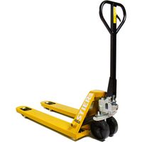 Transpalette STIER,2500 kg, 1150 mm, pneus nylon, jaune