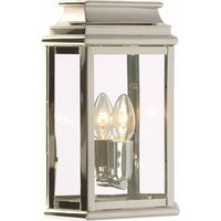 Elstead St Martins - 1 Licht Außenwandlaterne Licht Nickel poliert IP44, E27