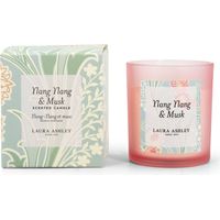 Vela perfumada Laura Ashley Ylang Ylang & Musk, aromática, HxBxT: 10 x 9 x 9 cm, vidrio, cera parafina, regalo