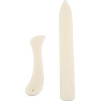 Bone Folder - 2 Pièces - Pointe Fine et Large - Pour Plieuse Papier, Marquage et Craquage - Artisanat Cartonnage, Cartes, Origami