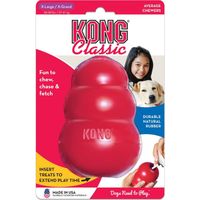 KONG Classic XL, rot - Kauspielzeug aus Naturkautschuk für Hunde