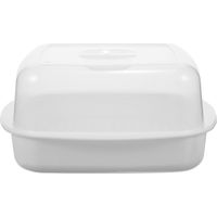 Panier vapeur blanc en polypropylène pour micro-ondes, cuiseur vapeur pour brioches et légumes vapeur