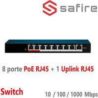 SF-SW0908POE-60 SWITCH DA TAVOLA 8 PORTE RJ45 10/10/100 MBPS