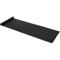 Bâche de paillis drainante et respirante en polypropylène (PP) 50 x 1 m pour potagers, serres et jardins, noire