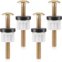 Pack Toilet Seat Screws - Toilet Seat Replacement Parts - Universal Screws - Toilet Seat Fixing Kit - Replacement Nuts and Screws