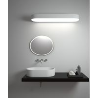 Lavabo de pedestal ovalado blanco mate - Dongou