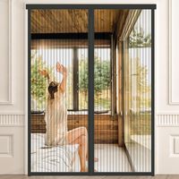 Moustiquaire Porte Magnétique 90x220 - Moustiquere Aimantée Magnetique - Rideau de Porte Anti Moustique - Fly Door Screen pour Enfants et Animaux Domestici