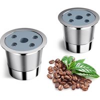 2PCS Tasses K rechargeables pour cafetière Keurig K Supreme (Plus) Accessoires pour machines à café