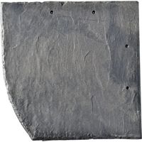 Stabuflex Schindel Bogenschnitt links anthrazit 25 x 25 cm Dach Wandverkleidung
