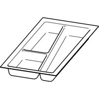 AvanTech YOU Orgatray 740 Besteckeinsatz Kunststoff anthrazit KB300 NL550 H43