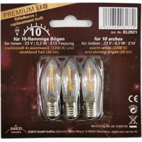 Saico LED-Ersatzlampe, E 10, 23 V, 0,2 W Deko Weihnachten