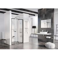 Ravak Pivot - Duschschwenktür zweiteilig PDOP2-110, 106-111 cm, schwarz/Glas 03GD0300Z1