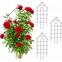 Garden Trellis Set Of 4, Metal Climbing Plant Support