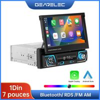 Autoradio Android 7 Pouces avec carplay Android Auto Bluetooth RDS FM AM Support Mirror Link