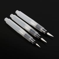 Kit de 3 pinceaux à réservoir d'eau pour aquarelle, calligraphie et peinture