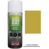 SMALTO SPRAY 100% ACRILICO METALLIZZANTE AREXONS - ORO RICCO PALLIDO ML 400- 6 pezzi