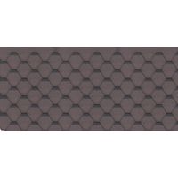 Tejas bituminosas Hexagonal Rock, de color marrón - la techumbre bituminosa 3 m2 - Timbela H-BROWN