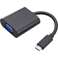 Adaptador USB C a VGA 15 pin 0.20 M Negro
