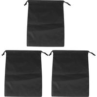 Nylon Drawstring Bag Waterproof Dustproof Storage Bags for Shoes Clothes OrganizerBlack