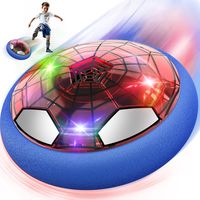Spider Ballon de Foot Aéroglisseur, Air Power Football Enfant Jouet Garçon 3 4 5 6 7 8 9 Ans Hover Ball Rechargeable avec Lumière LED Soccer Aire de Jeux Intérieur Extérieur Cadeau Noël Anniversaire