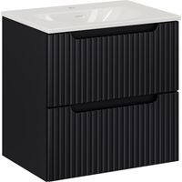 Badplaats Meuble de salle de bain Nova 60 cm – Noir mat – Meuble