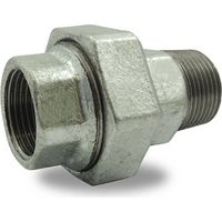 Union en fonte malléable à portée conique mâle et femelle galvanisé - Joint fiable et résistant ØA : 2''1/2 ØB : 3"1/2