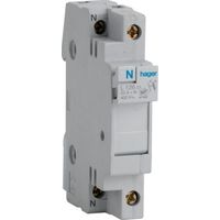 Hager – Coupe-circuit 1P+N 20A 400V – Pour fusibles 8,5x31,5 mm – Tension nominale 400V – Courant permanent 20A