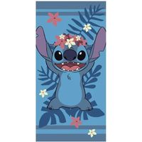 Asciugamano da spiaggia aymax stitch flowers 70x140 cm poliestere