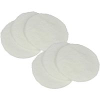vhbw 6x Pads de polissage compatible avec Kärcher FP 202, PST 1000, FP 303, FP 222 aspiro-cireuse - Set de polissage pour parquet blanc