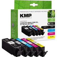 KMP Cartouches d'encre Multipack 1576,4205 remplace CANON PGI580PGBK XXL / CLI581BKCMY XXL