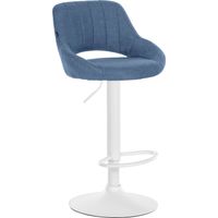 Barhocker Milet Stoff weiß