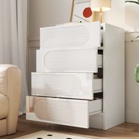 Armoire moderne avec 4 tiroirs, idéale pour les bureaux, les chambres à coucher et les salles de séjour. Elle offre beaucoup d’espace de rangement.