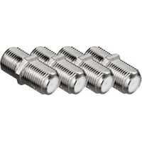 Raccord F à visser femelle/femelle – Lot de 4 – Connecteur coaxial pour TV et satellite – Compatible avec fiches 7 mm – Hdsat