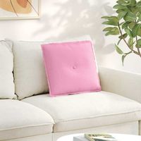 vidaXL Coussin de Dos Rose 50 x 19 x 45 cm tissu