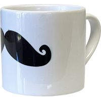 Tasse expresso en céramique Moustache
