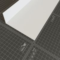 Cornière Inégale PVC 2.60 m - Blanc - 5 x 12 cm, À l'unité