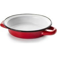 IBILI - PLAT A OEUF EMAILE 18CM ROUGE