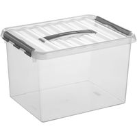 Boîte de rangement en plastique Q-line 22 litres
