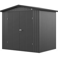 GFP Primeyard Casetta da giardino metallo 210x150x205 cm Armadio da esterno per attrezzi antracite