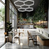 Kit 1 éclairage LED Hexagonal 42W - 120lm/W - Blanc Froid - SILUMEN