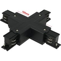 Connettore Giunto Forma X Colore Nero Per Barra Sistema Binario Trifase CB40201 CB40202 CB40203