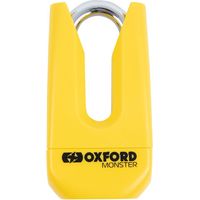 OXFORD Diebstahlsicherungs-Vorhängeschloss für Monster-Bremsscheiben, fluoreszierend gelb