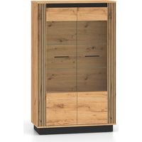 Vajillero 2 puertas Solal Madera y Negro