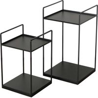 Schwarze Loft Kaffeetische COMO, 2er-Set