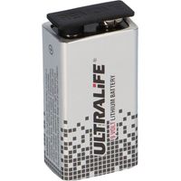 5x Ultralife U9VL-J-P - 9V Block Power Cell Lithium Batterie 9V 1200mAh