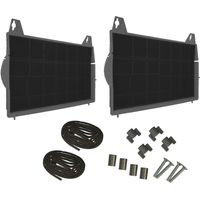 Trade-Shop Aktivkohlefilter mit Rahmen 450x320mm inkl. Dichtband, Schrauben-Set ersetzt Balay 3AB365T LZ3BYN6, Constructa CZ5110X3, Europart 804215 - 2 Stück