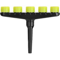 Ugello per irrigazione da giardino con atomizzatore agricolo, strumento per irrigazione a spruzzo, volume d'acqua regolabile (5 teste)