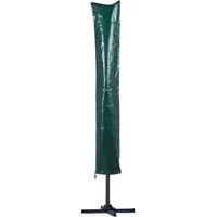 BRAVIX Housse de Parasol avec Fermeture, Housse de Protection pour Parasol de Jardin, Anti-UV, Anti-Vent, Étanche, PE Parasol Couverture de Parasol - 160 x 24 x 24 cm (Vert)