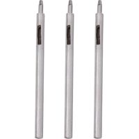Lot de 3 emporte-pièces ronds en acier allié 2mm pour travaux manuels sur cuir et bricolage DIY