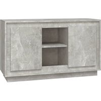 Sideboard/Anrichte/Buffet Betongrau 102x35x60 cm Holzwerkstoff LXWW389822